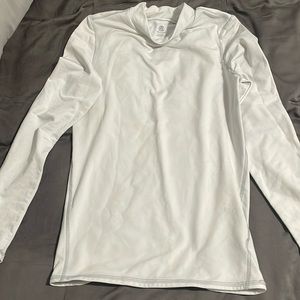 white long sleeve thermal shirt